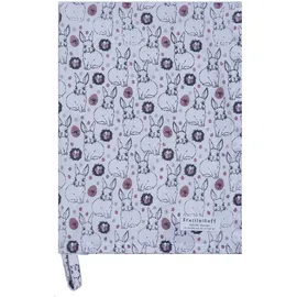 Krasilnikoff Geschirrhandtuch Bunnies and Eggs, 70 x 50 cm, rose
