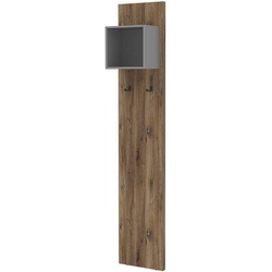 röhr Paneel-Element Cube offen 2 Haken grau, 40x220.5x30 cm