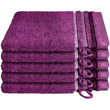 SCHIESSER Skyline Color Waschhandschuh 5 x 16 x 22 cm violett