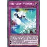 LDS2-DE057 - Photonen-Wechsel - Common - DE - im Set mit Ultrapro Toploader - Yugioh