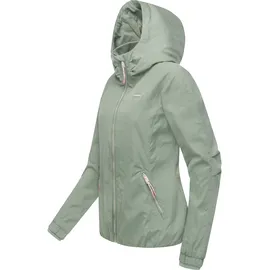 Ragwear Damen, Leichte Übergangsjacke kurze Blouson-Jacke mit Kapuze Dizzie A YOUMODO Dusty Green Gr. XXL - XXL