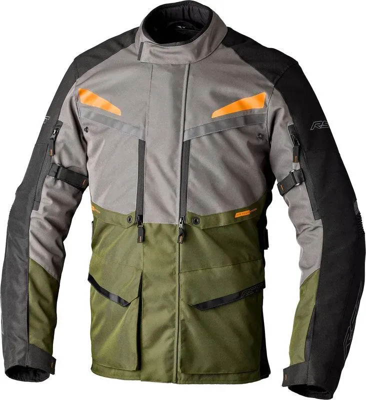 RST Maverick EVO CE Textil-Motorradjacke Herren - Khaki - S