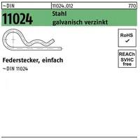 Hörger & Geßler DIN 11024-E Federstecker DrahtØ 2 einfach,