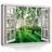 WallArena WallArena- Leinwand Bilder - 3D-Fenster - 80x60 cm Leinwandbilder - Bild auf leinwand - Wandbild XXL groß Wandbilder für Wohnzimmer Schlafzimmer Wohnzimmerbilder Modern kunstdruck - Natur