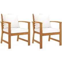 vidaXL Gartenstuhl 65,4 x 65,6 x 39,2 cm braun 2 St.