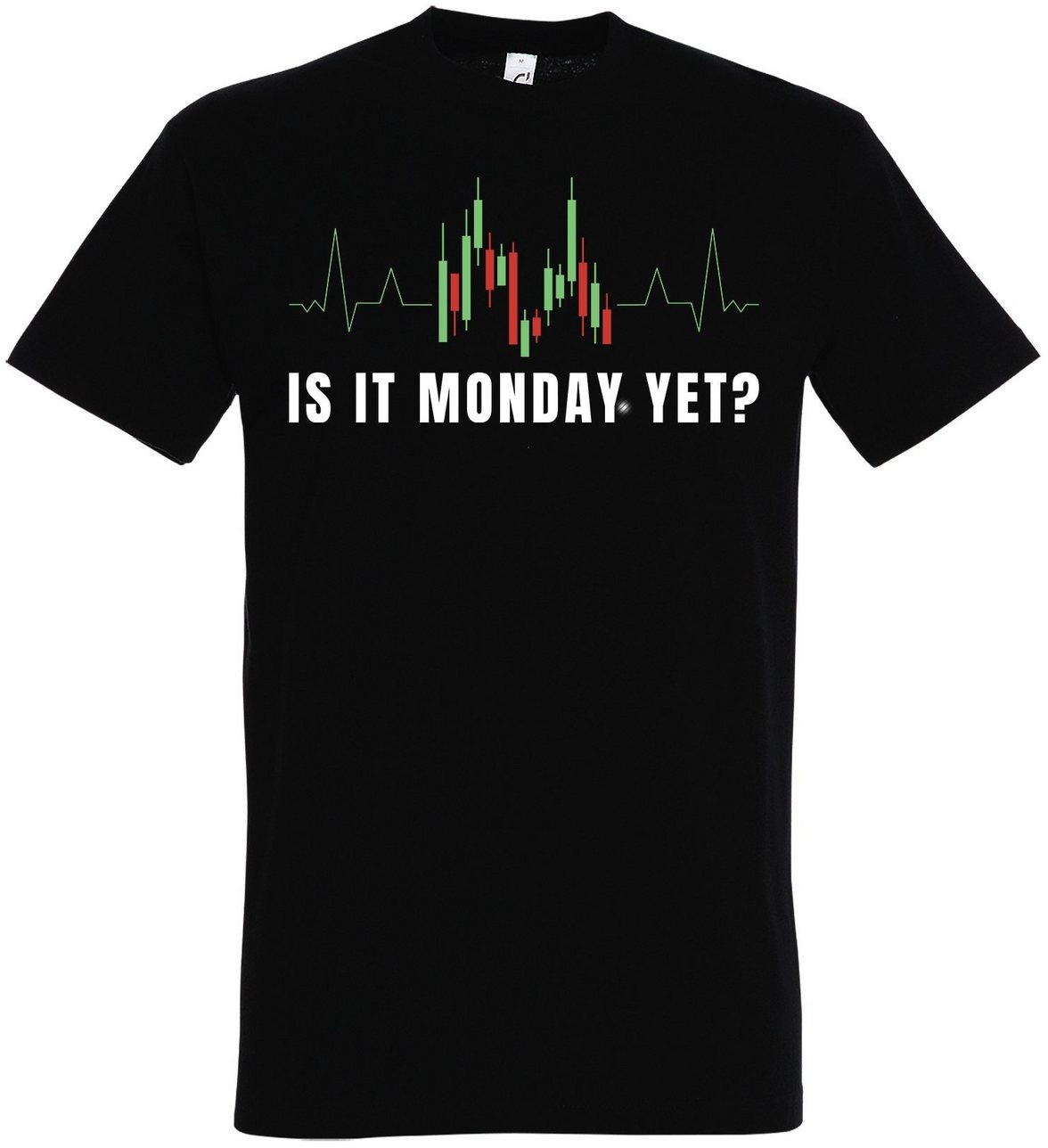 Youth Designz Print-Shirt "Is It Monday Yet?" Herren Shirt mit lustigem Spruch schwarz XL