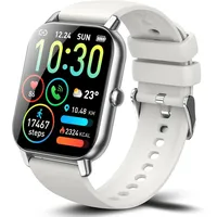 Smartwatch Herren Damen, 1,95" HD Fitnessuhr Damen mit Telefonfunktion, Smart Watch 112+ Sportmodi Fitnessuhr mit Herzfrequenz schrittzähler Schlafmonitor, IP68 Wasserdicht Sportuhr für Android iOS