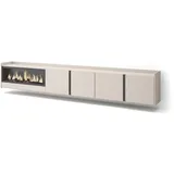SKRAUT HOME Lowboard 315x50 cm Beige Holzwerkstoff