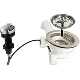 tecuro 3 1/2 Zoll Spülen-Siebkorbventil mit Seil-Drehbetätigung