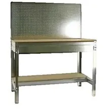 Proregal Sonstige Werkbank, Silber, Metall, 151x144.5x61 cm, Freizeit, Heimwerken, Werkstatt, Werkbänke