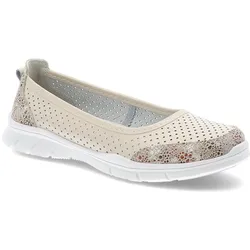 Beige Ballerinas S.Barski Flache Schuhe, 36