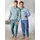 Kings Club Schlafanzug KINGS CLUB, Herren, Gr. 44/46, bunt (mint, blau), 100% Baumwolle, Homewear-Sets Schlafanzug