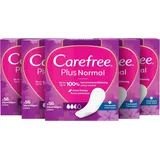 CAREFREE Slipeinlagen Plus Normal mit Frischeduft (5 x 56 Stück), super saugstark, um Flüssigkeiten sofort einzuschließen, Größe