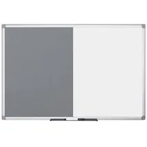 Bi-Office Kombitafel 90 x 60 cm grau / weiß