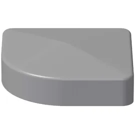 GROJA Pfostenkappe 7 x 7 cm Silbergrau/Aluminium