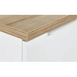 Composad Schuhschrank Mundi Lack / Hochglanz Weiß, Braun Weiß Eiche