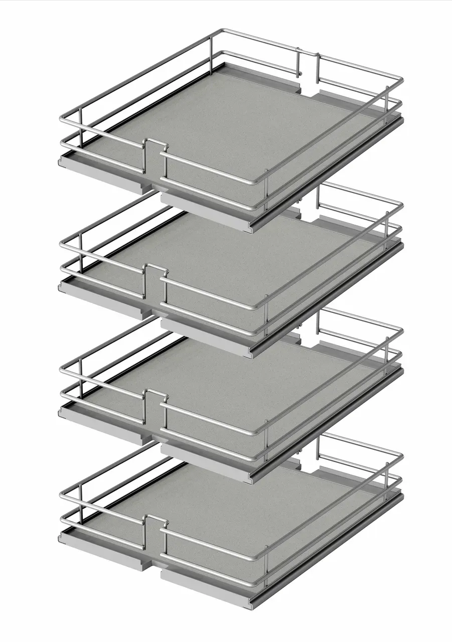 Naber 8037020 VS TAL Larder Premea Korb Ablageelement, 300 mm Schrank 4 Stk.,...