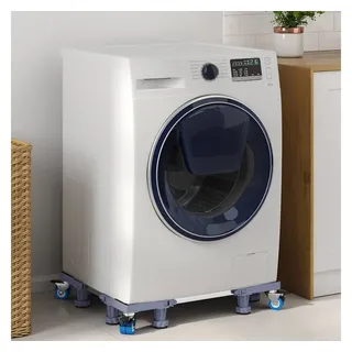 vidaXL Waschmaschinensockel Untergestell Grau 67 x 67 x 12 cm