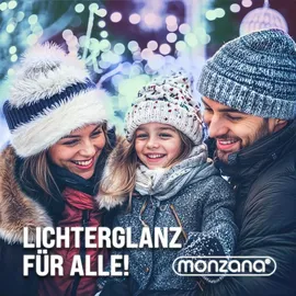 monzana Lichtervorhang LED 400 LED 40 m Bunt