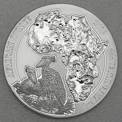 Silbermünze 1oz Schuhschnabel 2019 African Ounce (Ruanda)