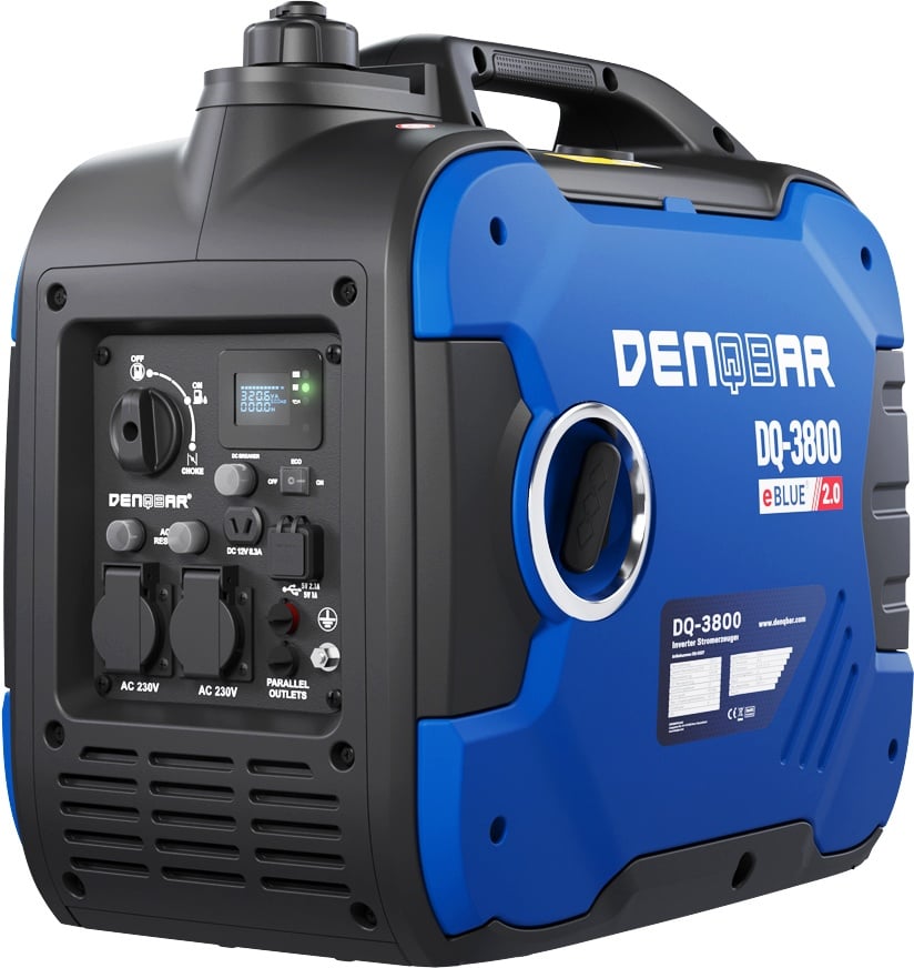 DENQBAR Inverter Stromerzeuger 3800 W Generator Notstromaggregat DQ-3800