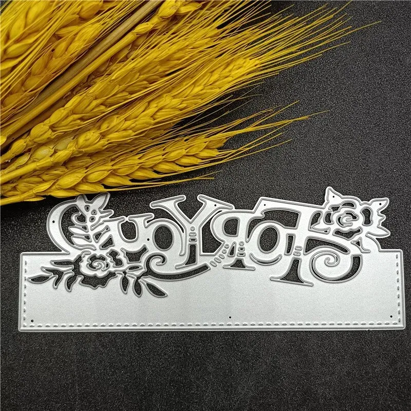 【3 € Rabatt ab 10 €】Metall-Blumenrand-Schneidematrizen & Stencils für DIY, Scrapbooking, dekorative Hochzeits-Einladungskarten und Kartenherstellung