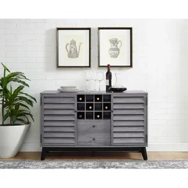 MID.YOU Weinregal 120 x 76 x 48 cm Grau