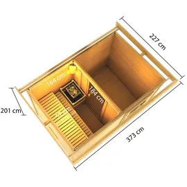Karibu Skrollan 1 inkl. 9 kW Ofen