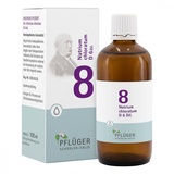 PFLÜGER Schüßler Salze Nr. 8 Natrium chloratum D6 - 100 ml Tropfen - Das Salz des Flüssigkeitshaushaltes - glutenfrei & laktosefrei