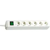 Brennenstuhl Eco-Line mit Schalter, 6-fach, 3m, weiß