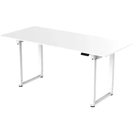 pro.tec Höhenverstellbarer Schreibtisch Kirkkonummi 180x80cm Weiß pro.tec
