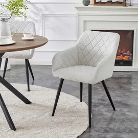 xonox.home Stuhl Lea Webstoff creme 2er Set