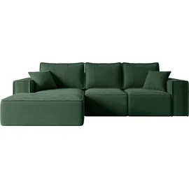 altdecor Ecksofa Cord 2-Sitzer Grün