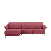 Wohnwert Ecksofa Leder Bellana ¦ rot ¦ Maße (cm): B: 291 H: 101 T: 176