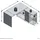 preisbrecher Schreibtisch >LEXO/LEX< in Eiche Dekor - 135,7x74,2x135,7cm (BxHxT)