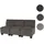 MCW 3-Sitzer Sofa Couch Moncalieri, Stoff/Textil ~ braun,