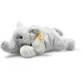 Steiff Soft Cuddly Friends Elna Elefant 28 cm - Kuscheltier für Kinder – kuschelig & weich - waschbar – hellgrau (064074)