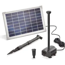 esotec Teichpumpe Wasserspiel Solar-Springbrunnen Kit 12/650 PRO Set