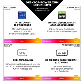 HP OMEN 16-wf1078ng Intel Core i9-14900HX 32 GB RAM 1 TB SSD RTX 4080