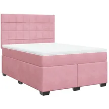 vidaXL Boxspringbett 140 x 200 cm Rosa