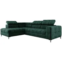 XXL Ecksofa Couch mit Schlaffunktion, Schlafsessel mit Bettfunktion L Form, Big Sofa, Schlafsofa mit Bettkasten, Ecksofa mit Schlaffunktion 280 cm breit, Sofa mit Schlaffunktion (Links, Cloud 39)