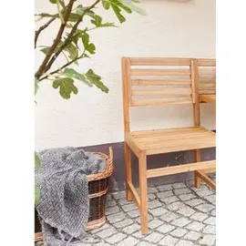 Dehner Kaminkorb Weide 60 x 40 x 47 cm mit Jute Dunkelbraun