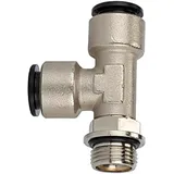 Riegler T-Steckverschraubung »click-clock«, drehbar, G 1/4 außen Ø8 mm