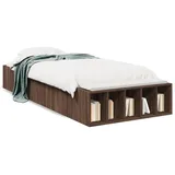 vidaXL Bettgestell 90 x 200 cm Braun
