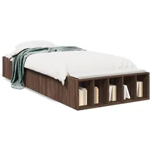 vidaXL Bettgestell 90 x 200 cm Braun