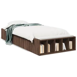 vidaXL Bettgestell 90 x 200 cm Braun