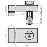 BASI KS 500 Zusatzschloss Silber