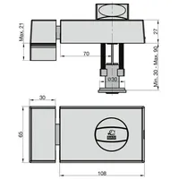 BASI KS 500 Zusatzschloss Silber