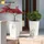 Kadax Blumentopf Set, Blumenkübel aus Kunststoff, "Tuluza", Innen- und Außenbereich, Weiß, 3er Set XXL – Weiß