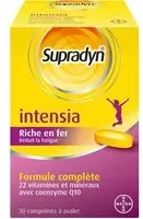 Supradyn Intensia Multivitamines et Minéraux aide à réduire la fatigue Comprimé(S) 30 pc(s)